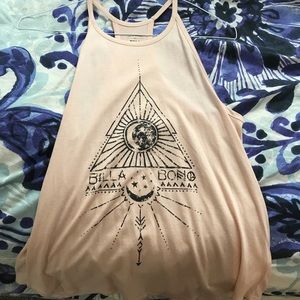 light pink billabong tank top